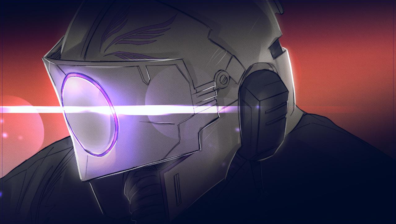 Dawn Aerowar - Pilot with helmet closeup